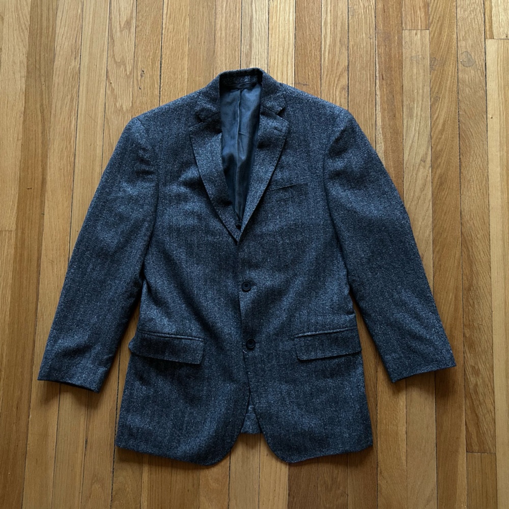 Michael Kors Gray Herringbone Blazer - 36R